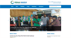 Desktop Screenshot of pedulimikro.com